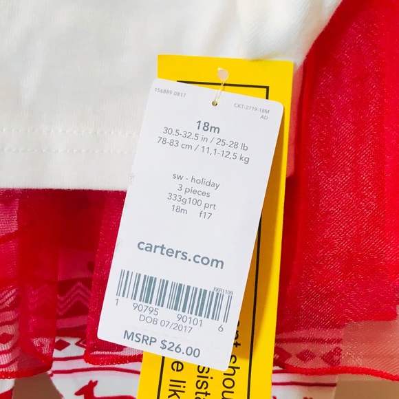 Carters merry and bright pajama set - Picture 3 of 3